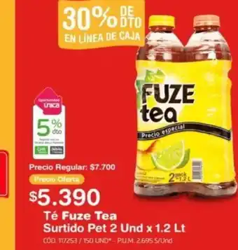 Makro Té Fuze Tea Surtido Pet 2 Und x 1.2lt oferta