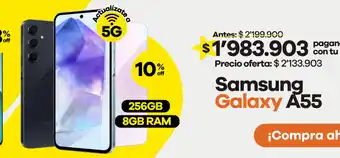 Éxito Samsung Galaxy A55 oferta
