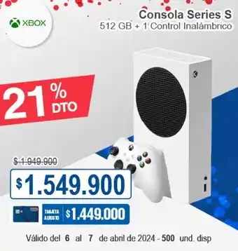 Ktronix XBOX Consola Series S 512 GB + 1 Control Inalámbrico oferta