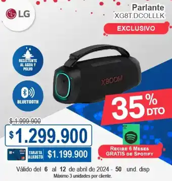 Ktronix LG Parlante XG8T.DCOLLLK oferta