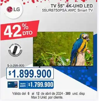 Ktronix LG TV 55" 4K-UHD LED 55UR8750PSA.AWC Smart TV oferta