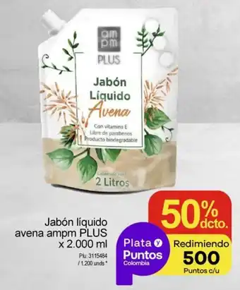 Surtimax Jabón líquido avena ampm PLUS x 2.000 ml oferta