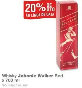 Makro Whisky Johnnie Walker Red x 700ml oferta