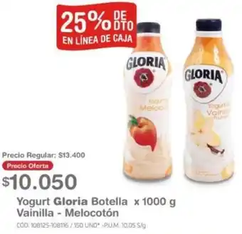 Makro Yogurt Gloria Botella x 1000g oferta