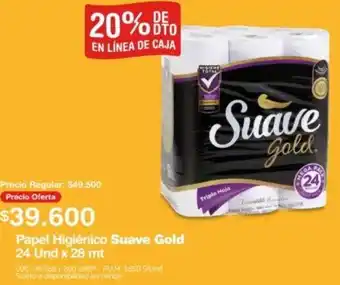 Makro Papel Higiénico Suave Gold 24 Und x 28 mt oferta