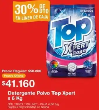 Makro Detergente Polvo Top Xpert x 6kg oferta