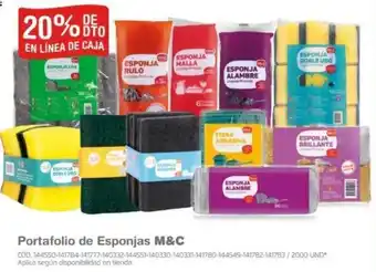 Makro Portafolio de Esponjas M&C oferta