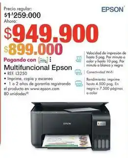 Metro Epson - multifuncional oferta