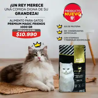 ALIMENTO PARA GATOS PREMIUM MAGIC FRIENDS 1000 GR