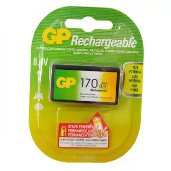 Falabella Pilas recargable nimh 9v 170 mah x unidad oferta
