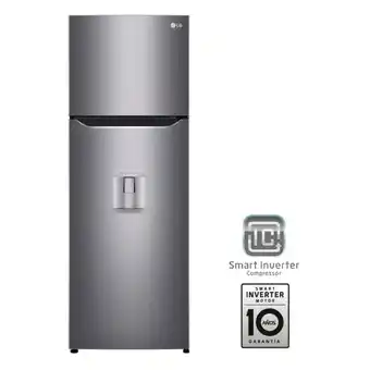 Falabella Nevera LG Congelador Superior No Frost 254 lt Multi-Air Flow GT29WPPKT oferta