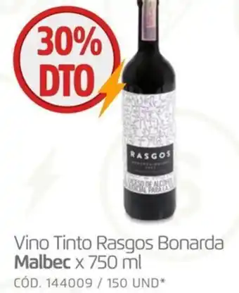 Makro Vino Tinto Rasgos Bonarda Malbec x 750 ml oferta