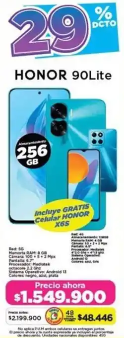 Alkomprar HONOR 90Lite 256GB oferta