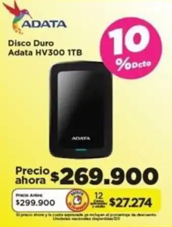 Alkomprar Disco Duro Adata HV300 1TB oferta