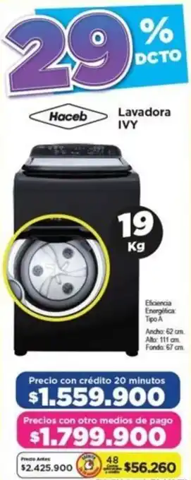 Alkomprar Haceb Lavadora IVY oferta