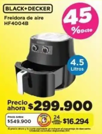 Alkomprar BLACK+DECKER Freidora de aire HF4004B oferta