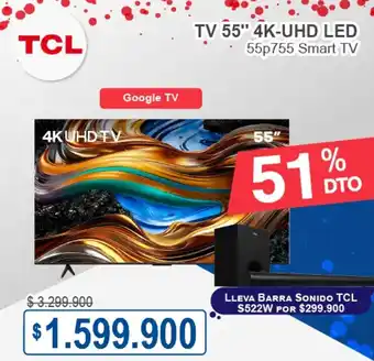 Ktronix TCL TV 55" 4K-UHD LED oferta