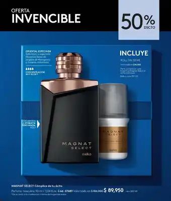 Ésika MAGNAT SELECT Cómplice de tu éxito Perfume masculino 90 ml/3,04 fl. oz. oferta