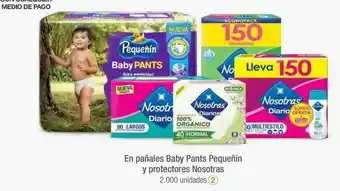 Jumbo En pañales baby pants pequeñín y protectores nosotras oferta