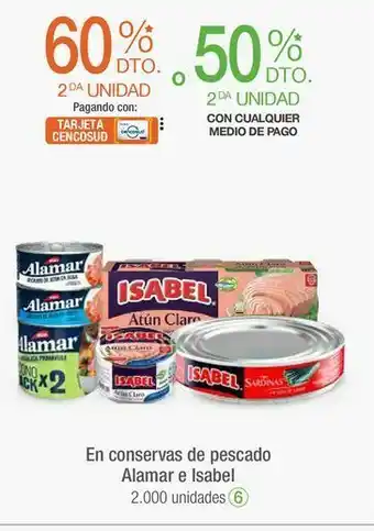 Jumbo En conservas de pescado alamar e isabel oferta