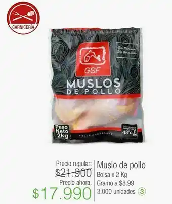 Jumbo Muslo de pollo bolsa x 2 kg oferta