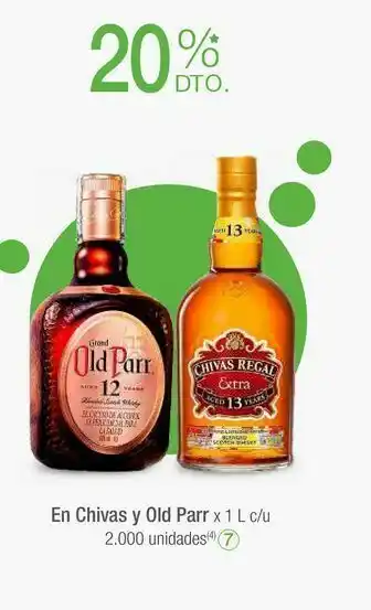 Jumbo En chivas y old parr x 1 l c/u oferta