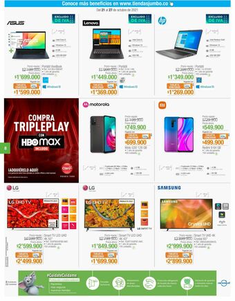 Jumbo Computador portátil lenovo oferta