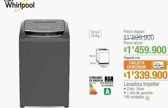 Jumbo Lavadora impeller whirlpool oferta