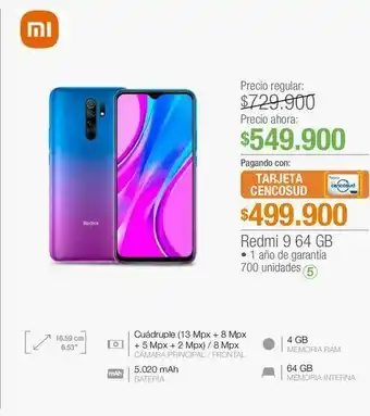 Jumbo Redmi 9 64 gb oferta