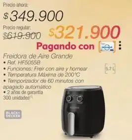 Jumbo Black & decker - freidora de aire grande oferta