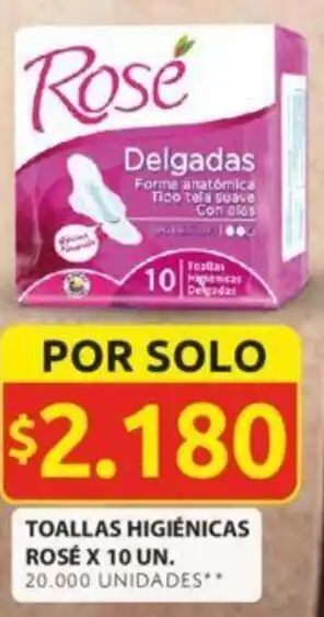 Ara TOALLAS HIGIÉNICAS ROSÉ X 10UN oferta