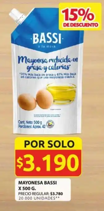 Ara MAYONESA BASSI x 500g oferta