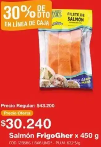 Makro Salmón FrigoGher x 450g oferta