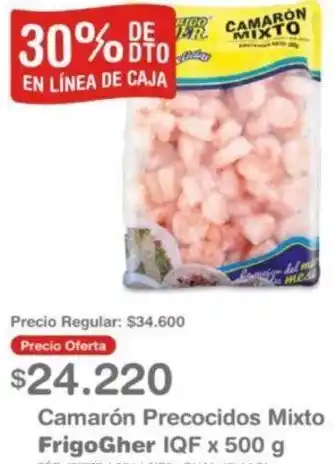 Makro Camarón Precocidos Mixto FrigoGher IQF x 500g oferta