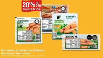 Makro Portafolio de Salchichas Colanta Referencias Seleccionadas oferta