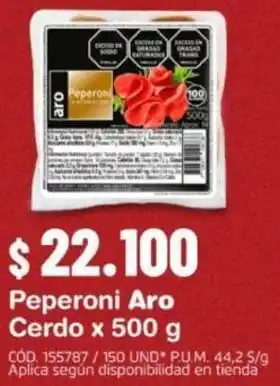Makro Peperoni Aro Cerdo x 500g oferta