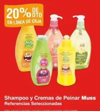 Makro Shampoo y Cremas de Peinar Muss Referencias Seleccionadas oferta