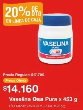 Makro Vaselina Osa Pura x 453g oferta