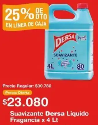 Makro Suavizante Dersa Líquido Fragancia x 4lt oferta