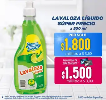 Colsubsidio Lavaloza Líquido Súper Precio x 550ml oferta