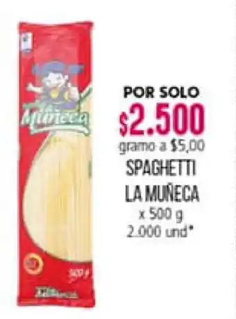 Colsubsidio Spaguetti La Muñeca 500g oferta