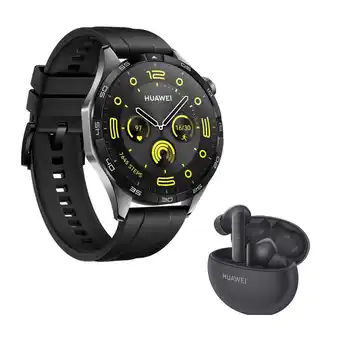 Alkomprar Reloj HUAWEI GT 4 46 mm Negro + Audífonos FreeBuds 5i + Obsequio oferta