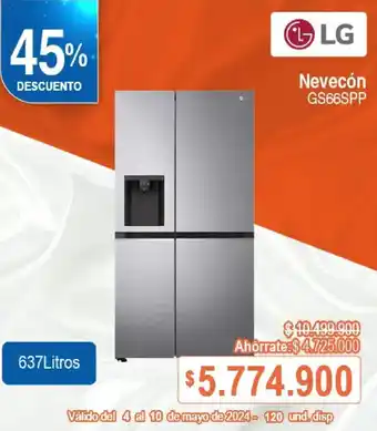 Alkosto LG Nevecón GS66SPP oferta