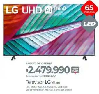 Olímpica LG Televisor 165cm 65" oferta