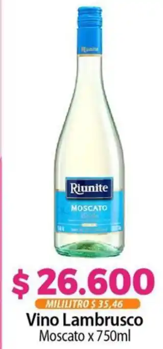 Vino Lambrusco Moscato x 750ml