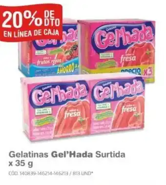 Makro Gelatinas Gel'Hada Surtida x 35g oferta