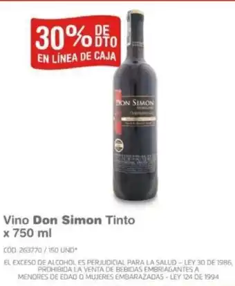 Makro Vino Don Simon Tinto x 750ml oferta