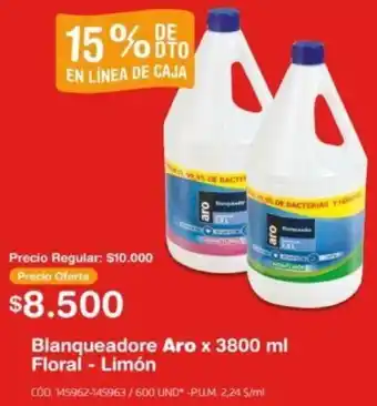 Makro Blanqueadore Aro x 3800ml oferta