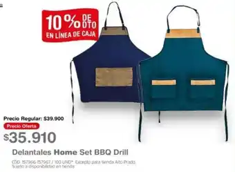 Makro Delantales Home Set BBQ Drill oferta