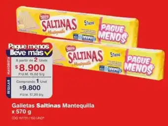 Makro Galletas Saltinas Mantequilla x 570g oferta